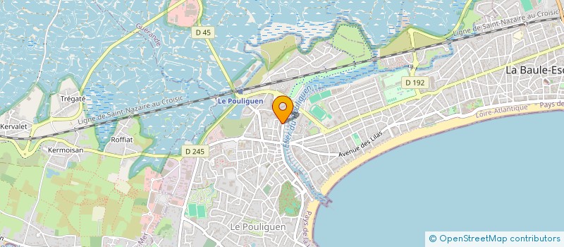 localisation de l'entreprise MADAME ZENAIDE JOUENNE  LE POULIGUEN