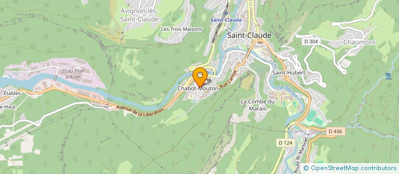 localisation de l'entreprise MADAME ZENNURE SAYAN  SAINT-CLAUDE