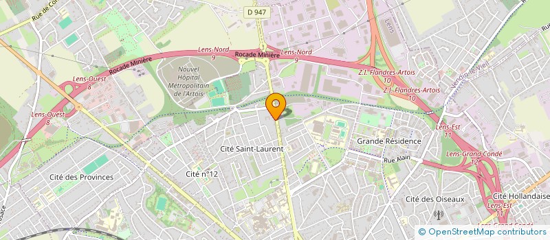 localisation de l'entreprise MADAME ZENOVIA MARIN  LENS