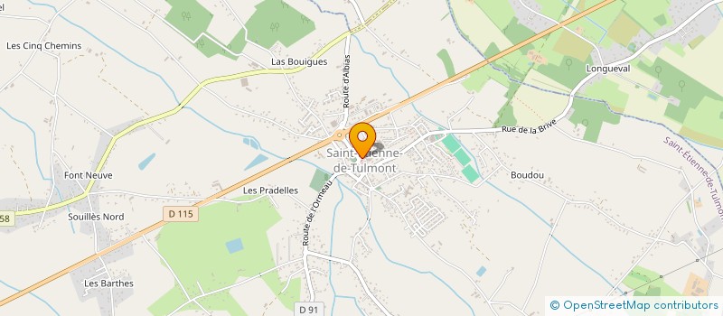 localisation de l'entreprise MADAME ZEOUDITOU SEMENEH  SAINT-ETIENNE-DE-TULMONT