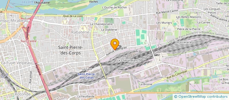 localisation de l'entreprise MADAME ZEYNEB BOUGUEDBA  SAINT-PIERRE-DES-CORPS