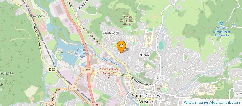 localisation de l'entreprise MADAME ZEYNEP SIMSEK  SAINT-DIE-DES-VOSGES