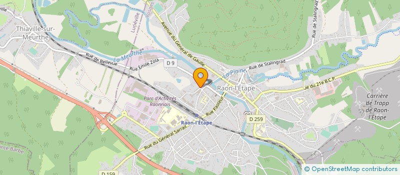 localisation de l'entreprise MADAME ZEYNEP UYSAL  RAON-L'ETAPE