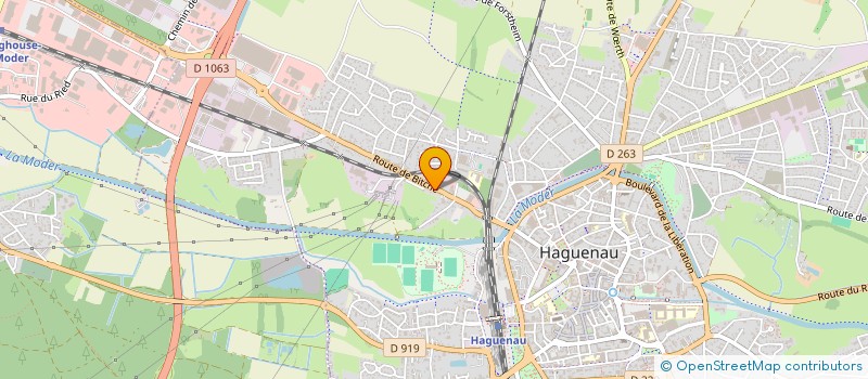 localisation de l'entreprise MADAME ZEYNEP YILMAZ  HAGUENAU