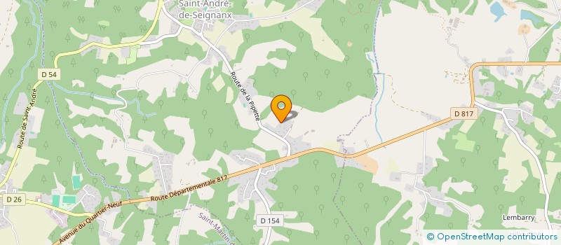 localisation de l'entreprise MADAME ZHANNA GREBENSHCHYKOVA  SAINT-ANDRE-DE-SEIGNANX