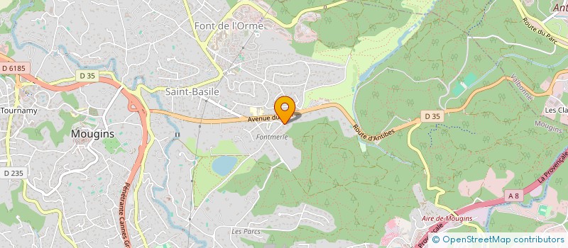 localisation de l'entreprise MADAME ZHANNA VOROBYEVA à MOUGINS