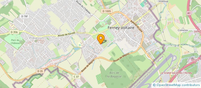 localisation de l'entreprise MADAME ZHE ZHOU à FERNEY-VOLTAIRE