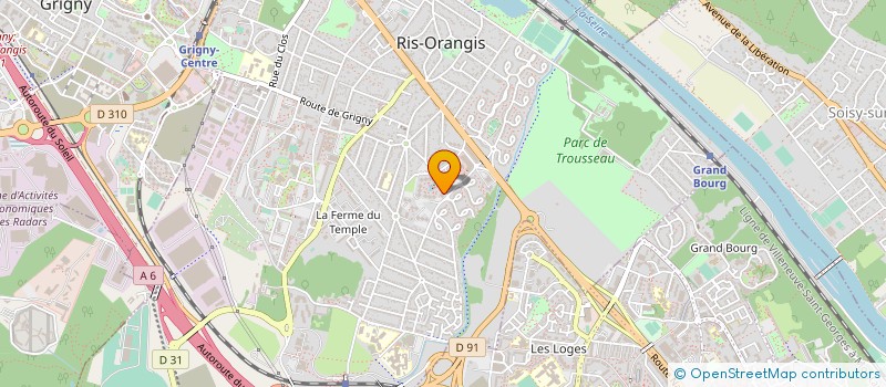 localisation de l'entreprise MADAME ZHEN LIU  RIS-ORANGIS