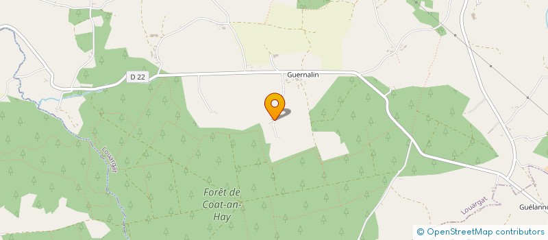 localisation de l'entreprise MADAME ZHIA KERVOAS  LOUARGAT