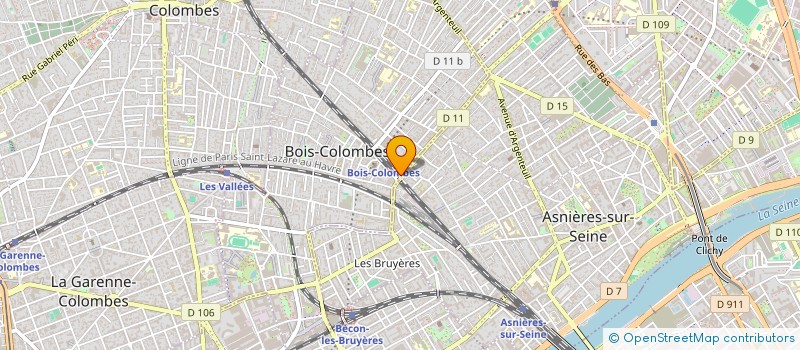 localisation de l'entreprise MADAME ZHINOUS POURASADOLLAH à BOIS-COLOMBES