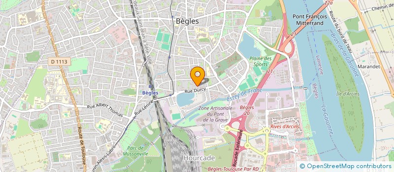 localisation de l'entreprise MADAME ZHIVKA STAMENOVA  BEGLES