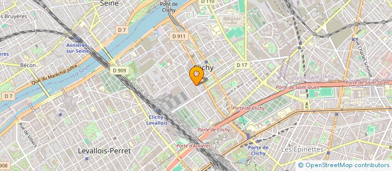 localisation de l'entreprise MADAME ZHONG JUN YUAN à CLICHY