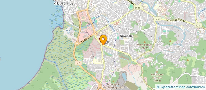 localisation de l'entreprise MADAME ZHONGYING LIN  CAYENNE