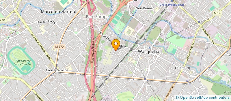 localisation de l'entreprise MADAME ZHUO CHENG  WASQUEHAL