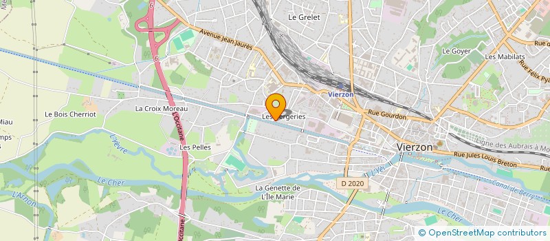 localisation de l'entreprise MADAME ZHUOYA ZHANG  VIERZON