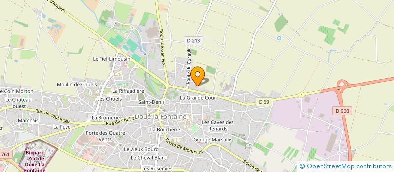 localisation de l'entreprise MADAME ZIA CHAUVREAU à DOUE-EN-ANJOU