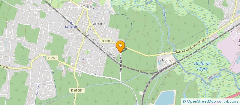 localisation de l'entreprise MADAME ZIA THIERRY  LE TEICH