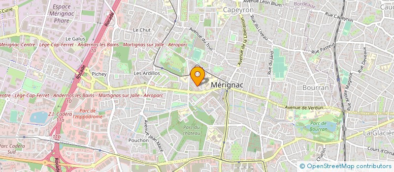 localisation de l'entreprise MADAME ZIDIANG MVONDO à MERIGNAC