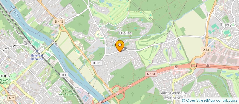 localisation de l'entreprise MADAME ZINA AOUACHE  EVRY-COURCOURONNES