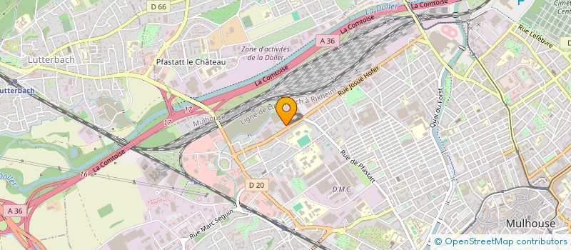 localisation de l'entreprise MADAME ZINA BOUFALAAS  MULHOUSE