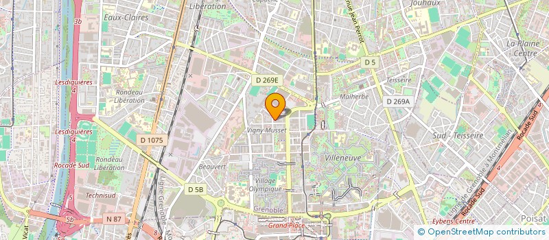 localisation de l'entreprise MADAME ZINA MAKREROUGRASS  GRENOBLE