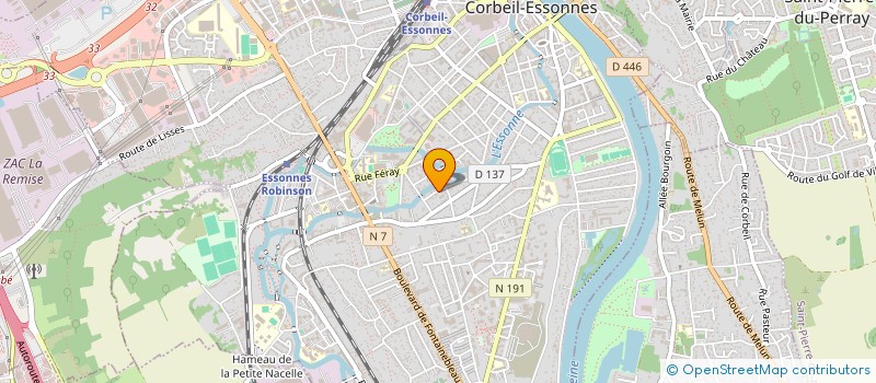 localisation de l'entreprise MADAME ZINA MATOUSSI à CORBEIL-ESSONNES