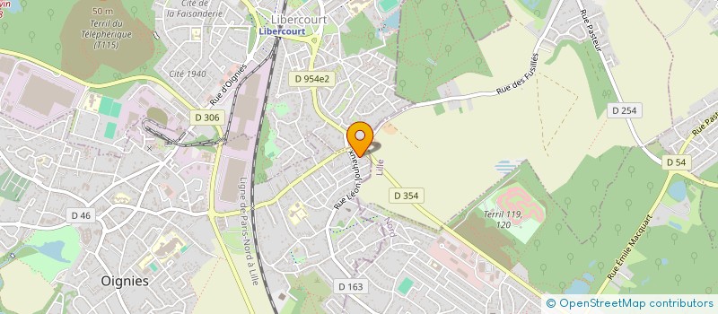 localisation de l'entreprise MADAME ZINA MEDJKANE  OIGNIES