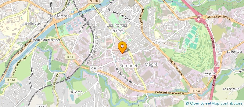 localisation de l'entreprise MADAME ZINA SELLAMI à LIMOGES