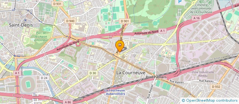 localisation de l'entreprise MADAME ZINA THIZIRY à LA COURNEUVE