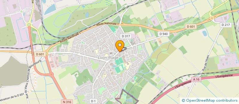 localisation de l'entreprise MADAME ZINA ZE  LOON-PLAGE