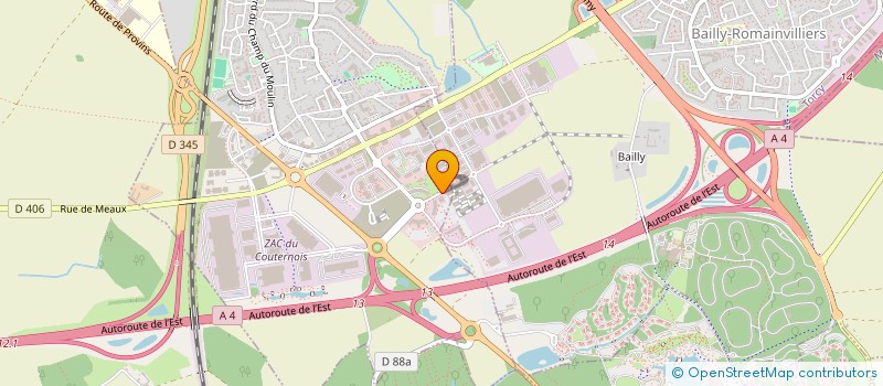 localisation de l'entreprise MADAME ZINAIDA SKOMOROKH  BAILLY-ROMAINVILLIERS