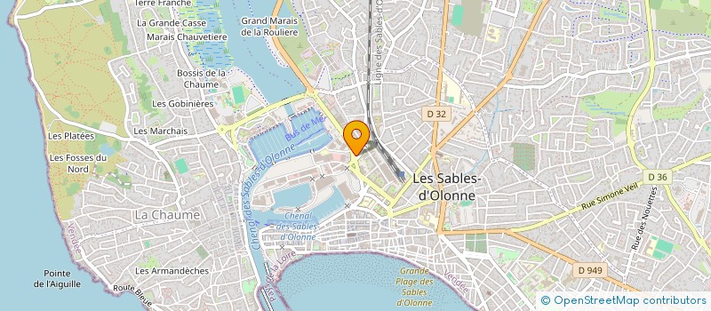 localisation de l'entreprise MADAME ZINEB ABED  LES SABLES-D'OLONNE