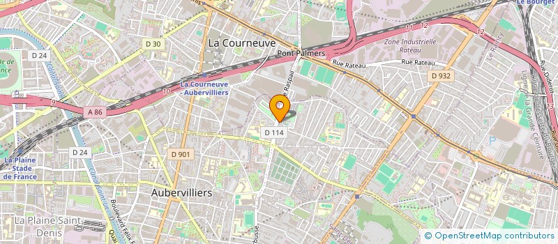 localisation de l'entreprise MADAME ZINEB BELATOUI  AUBERVILLIERS