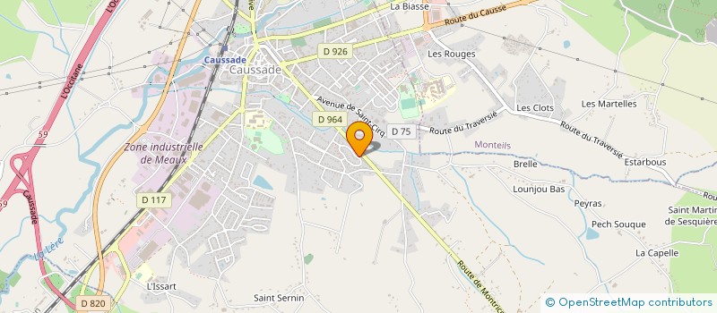 localisation de l'entreprise MADAME ZINEB BELHADJ  CAUSSADE