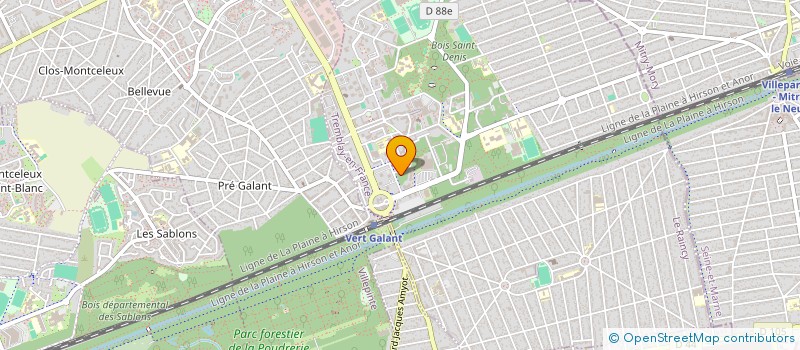 localisation de l'entreprise MADAME ZINEB BELKADI  TREMBLAY-EN-FRANCE