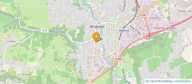 localisation de l'entreprise MADAME ZINEB BOUAMRA  BRIGNAIS