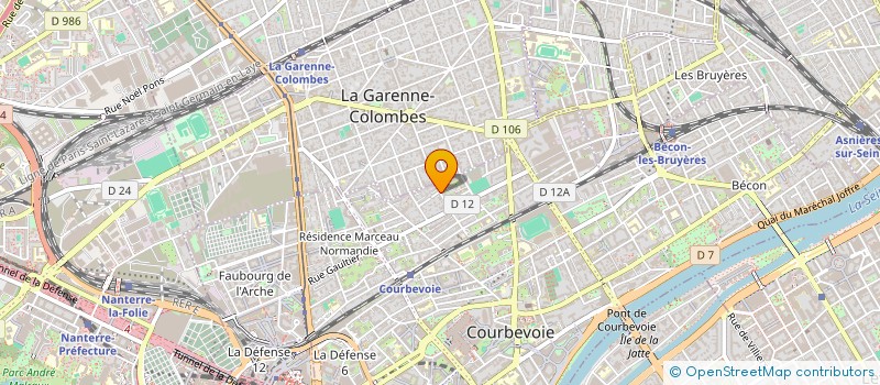localisation de l'entreprise MADAME ZINEB BOUAZZA à COURBEVOIE