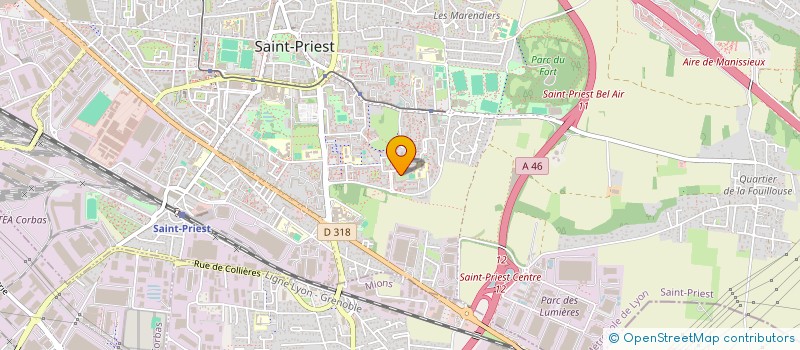 localisation de l'entreprise MADAME ZINEB BOUAZZA  SAINT-PRIEST