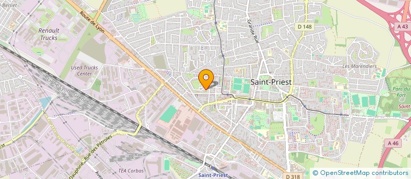 localisation de l'entreprise MADAME ZINEB BOUMEDRIS  SAINT-PRIEST