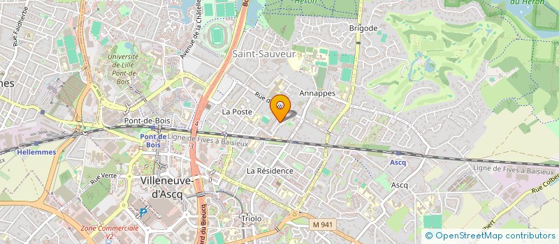 localisation de l'entreprise MADAME ZINEB CHAKIB à VILLENEUVE-D'ASCQ