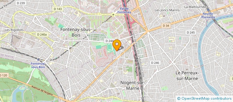 localisation de l'entreprise MADAME ZINEB JALLOULI à NOGENT-SUR-MARNE
