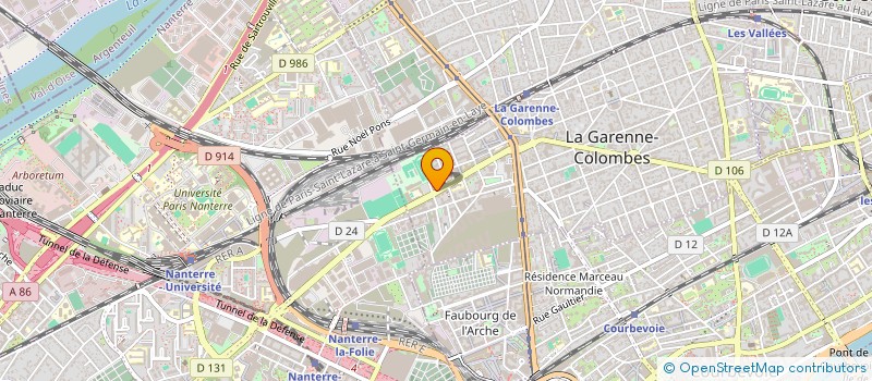 localisation de l'entreprise MADAME ZINEB KHALFALLAH à LA GARENNE-COLOMBES