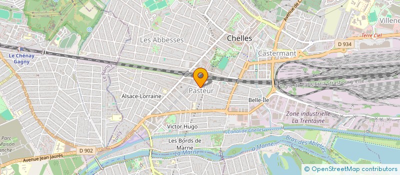 localisation de l'entreprise MADAME ZINEB MAJID  CHELLES