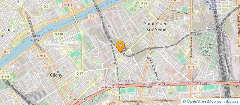 localisation de l'entreprise MADAME ZINEB MOHANDI à SAINT-OUEN-SUR-SEINE