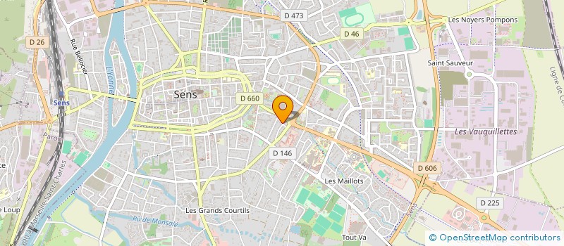 localisation de l'entreprise MADAME ZINEB NOUAIM  SENS