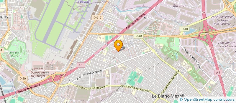 localisation de l'entreprise MADAME ZINEB TOUATI à LE BLANC-MESNIL
