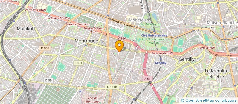 localisation de l'entreprise MADAME ZIQI ZHANG à MONTROUGE