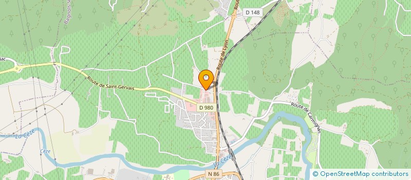 localisation de l'entreprise MADAME ZITA PIERI à BAGNOLS-SUR-CEZE