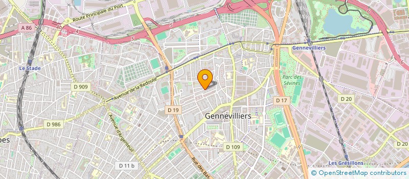 localisation de l'entreprise MADAME ZIYUN WU à GENNEVILLIERS