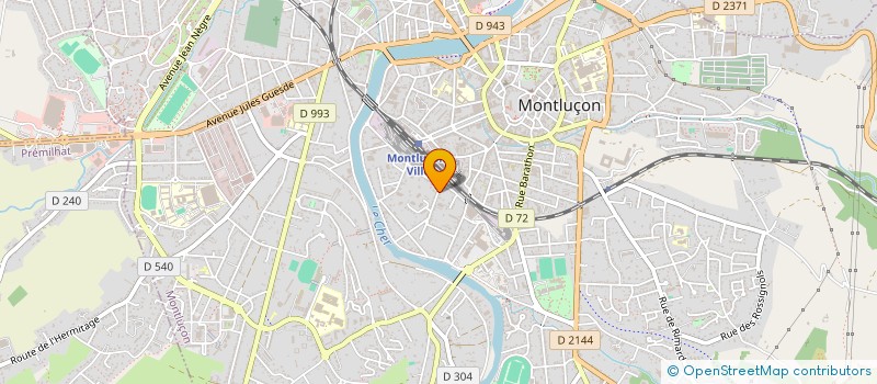 localisation de l'entreprise MADAME ZOALINIRINA RAMIANDRISOA  MONTLUCON